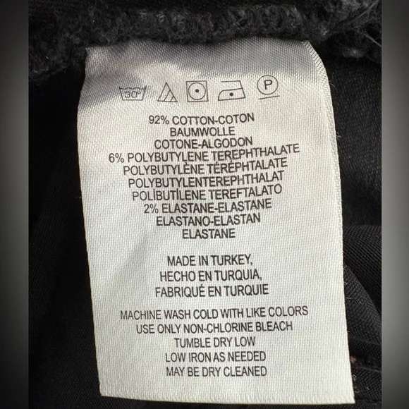 #334 FREE PEOPLE Retail $98 Stevie High Rise Skinny Jeans Sz 26 Black - Picture 6 of 6